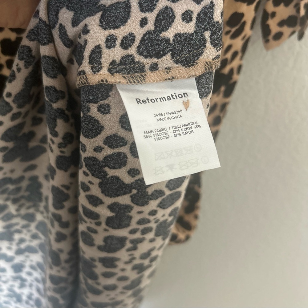 Reformation Port Dress in Leopard - Picture 4 of 5